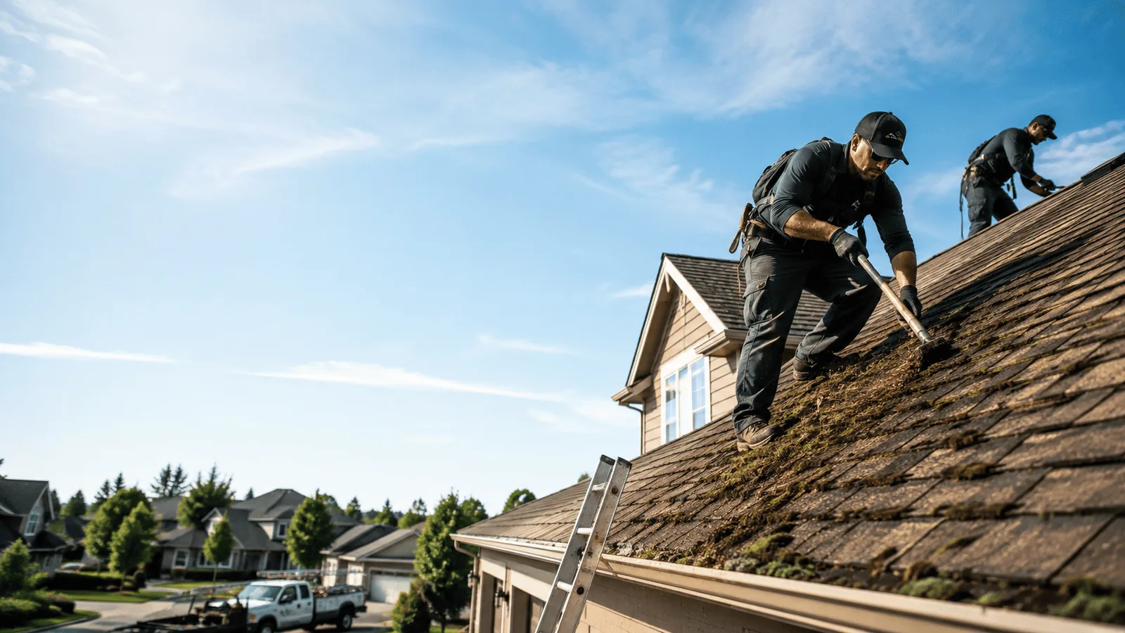 Roof Moss Removal in Sarona, WI near me